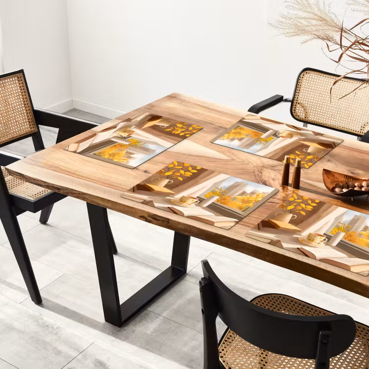 Placemat vinyl - Thee - Boek - Thee - Herfst — 4