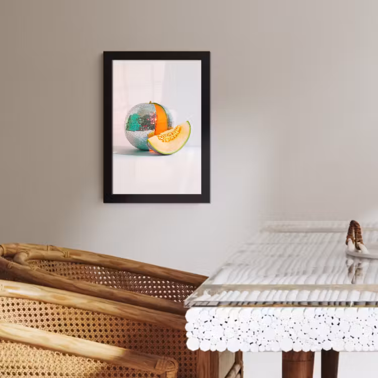 Poster met lijst - Disco - Discobal - Meloen - Pastel — 2
