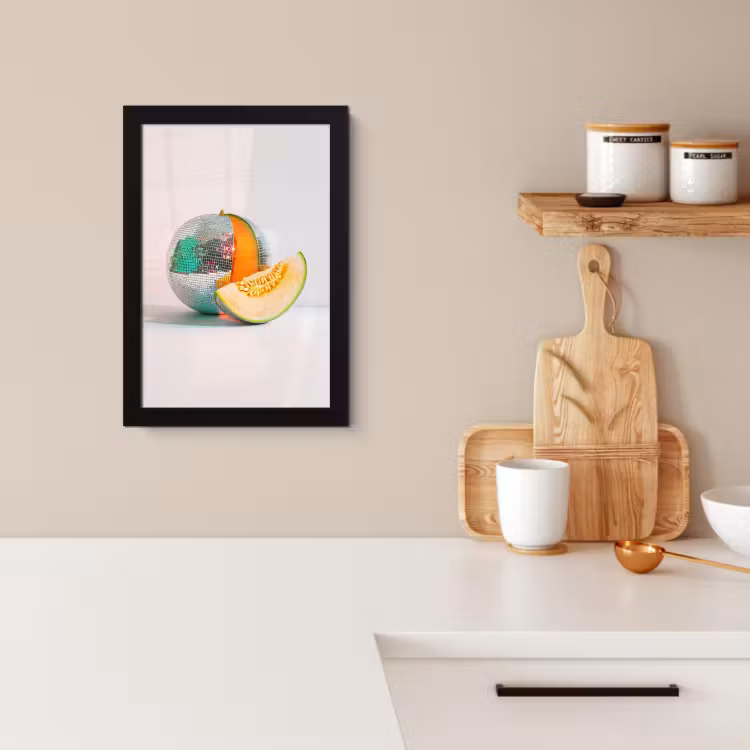 Poster met lijst - Disco - Discobal - Meloen - Pastel — 3