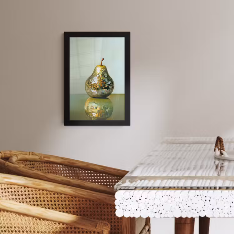 Poster met lijst - Fruit - Disco - Art - Glitter — 3