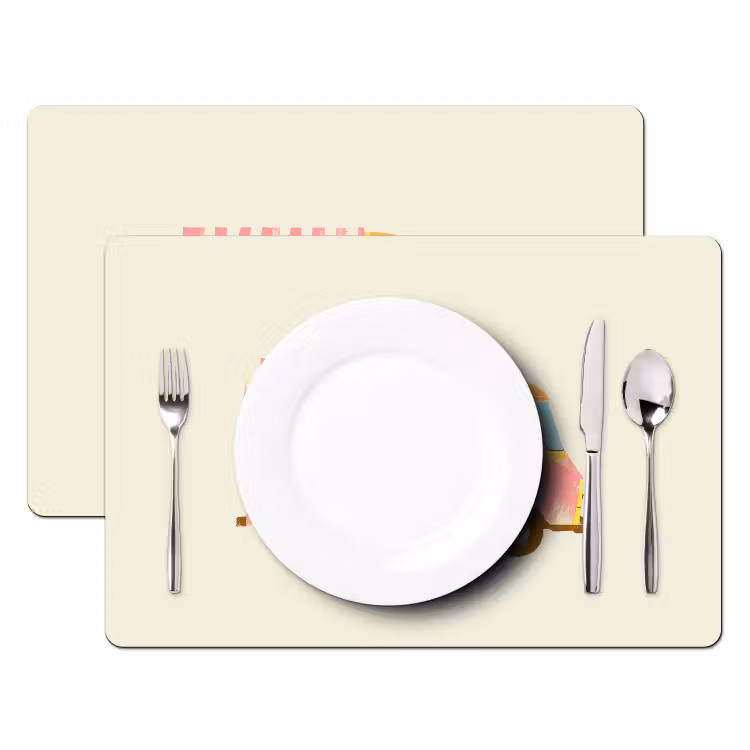 Placemat vinyl - Ijskar - Retro - Softijsjes - Roze — 2