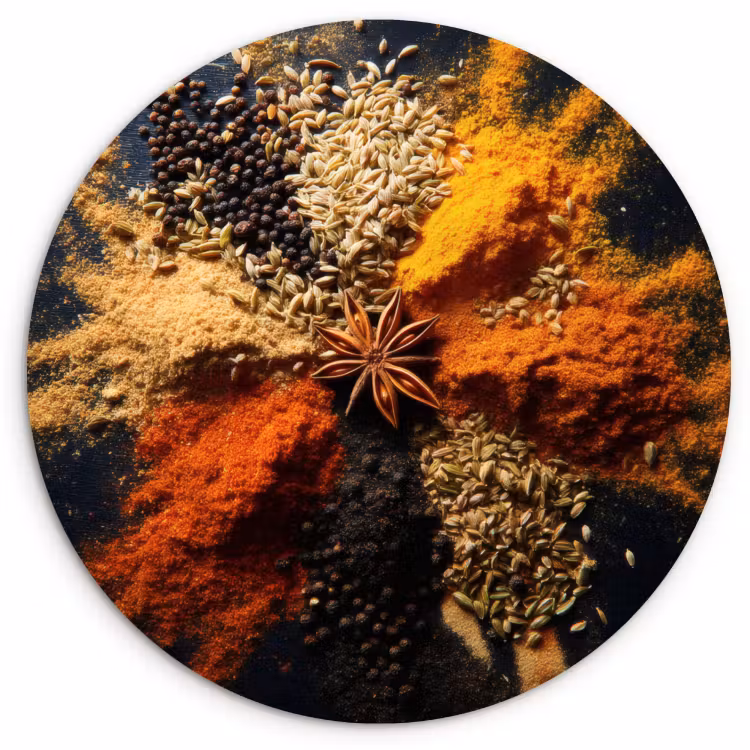 Muurcirkel - Specerijen - Explosie - Oranje — 4