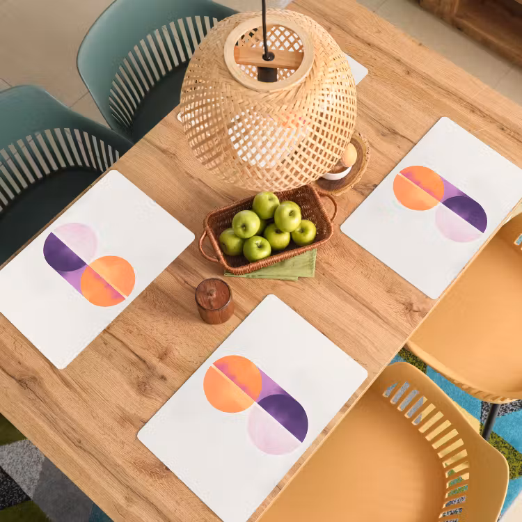Placemat vinyl - Cirkels - Abstract - Paars — 3