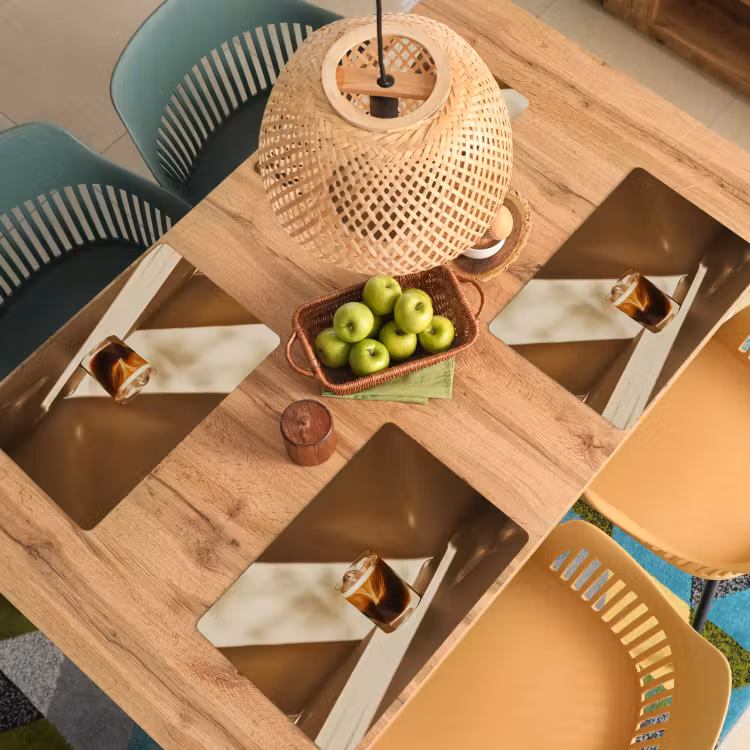 Placemat vinyl - Glas - Ijskoffie - Schaduw - Bruin — 3