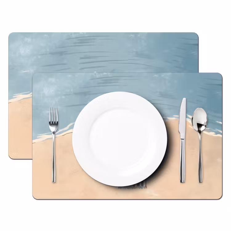 Placemat vinyl - Strandlaken - Strepen - Parasol - Strand — 2