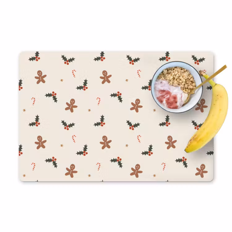 Placemat vinyl - Illustratie - Figuren - Beige — 1
