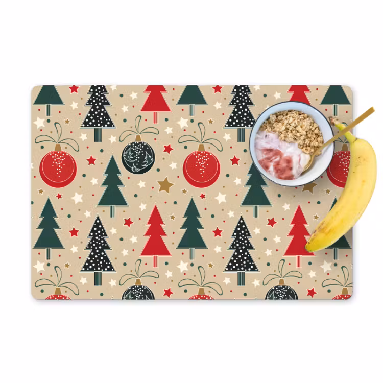 Placemat vinyl - Illustratie - Kerst - Sterren — 1