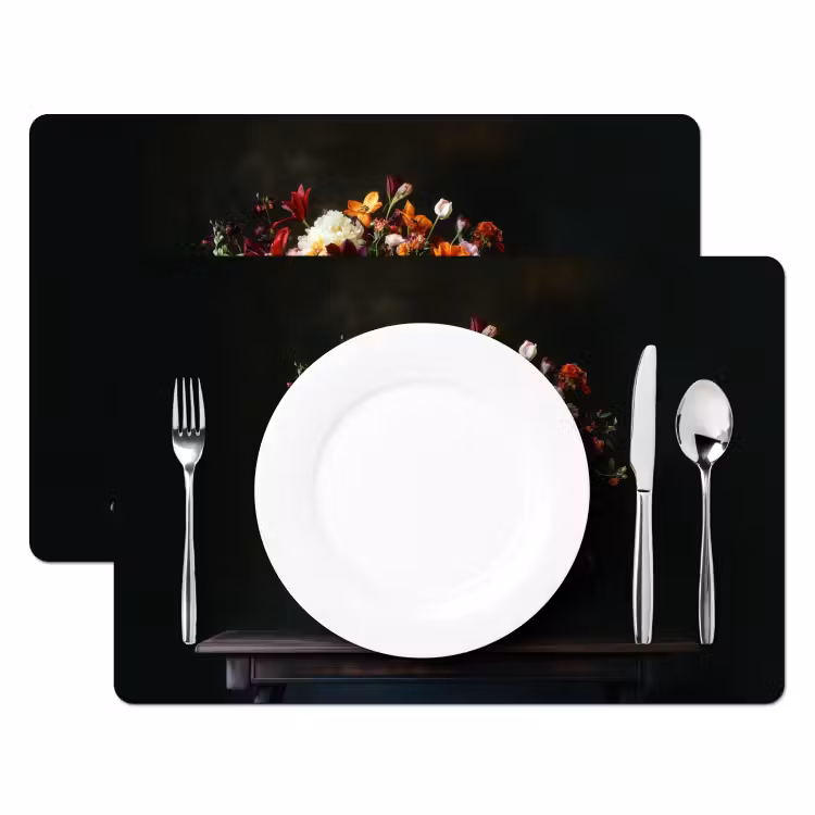Placemat vinyl - Groot - Bloemen - Vaas - Boeket — 2