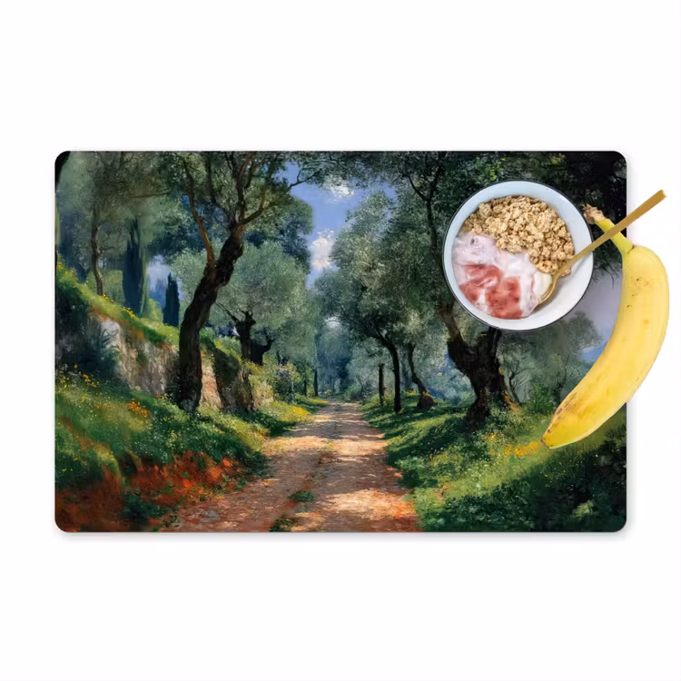 Placemat vinyl - Pad - Bomen - Schaduw - — 1