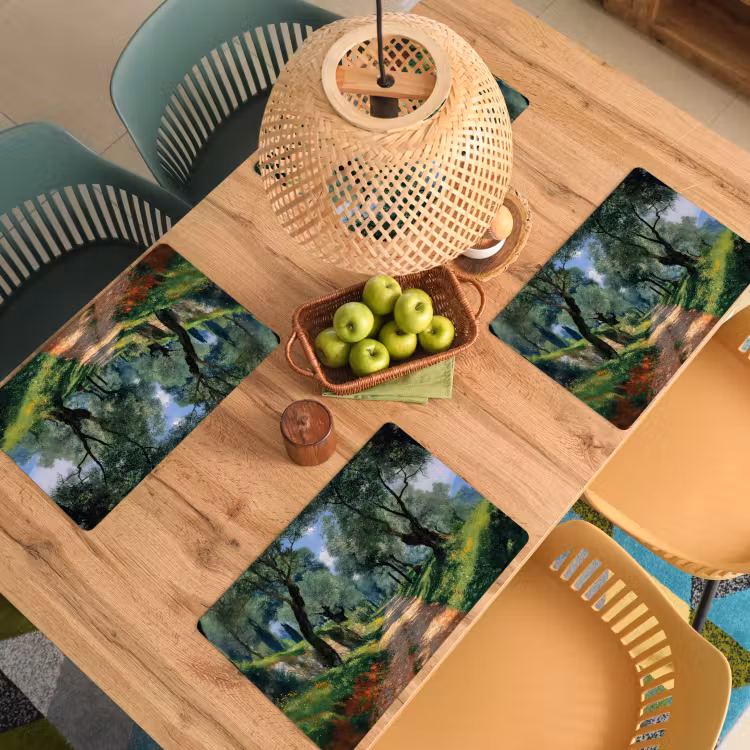 Placemat vinyl - Pad - Bomen - Schaduw - — 3