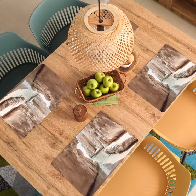 Placemat vinyl - Rotsen - Zee - Zand - Kloof — 3