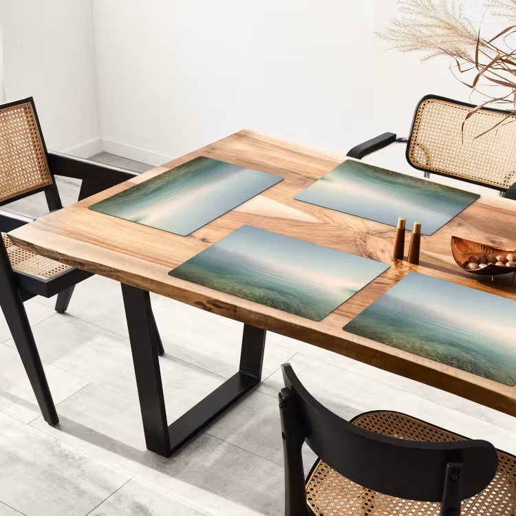 Placemat vinyl - Zee - Horizon - Blauw - Mist — 4