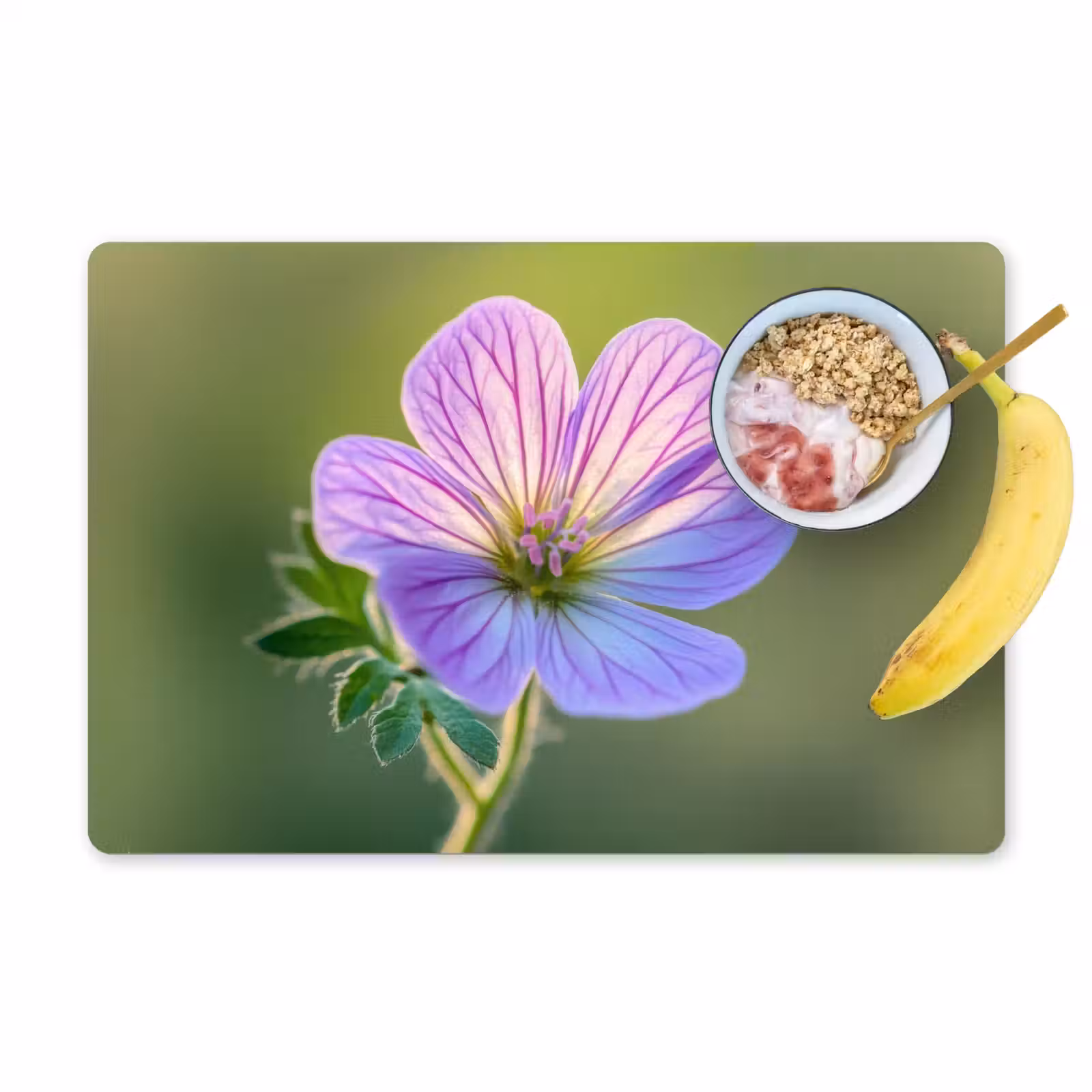 Placemat vinyl - Bloem - Close up - Paars — 1