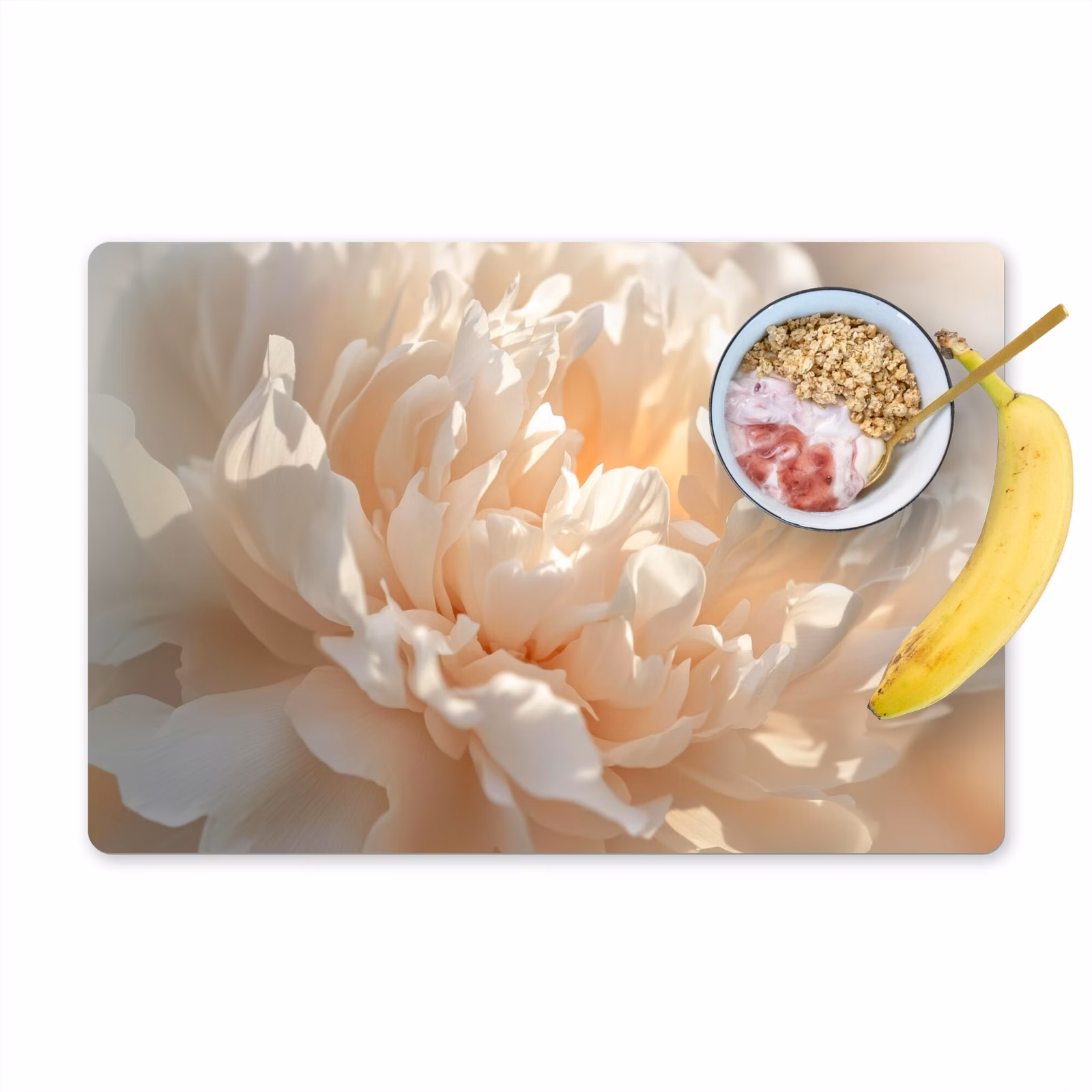 Placemat vinyl - Close up - Pioenroos - Lichtroze — 1