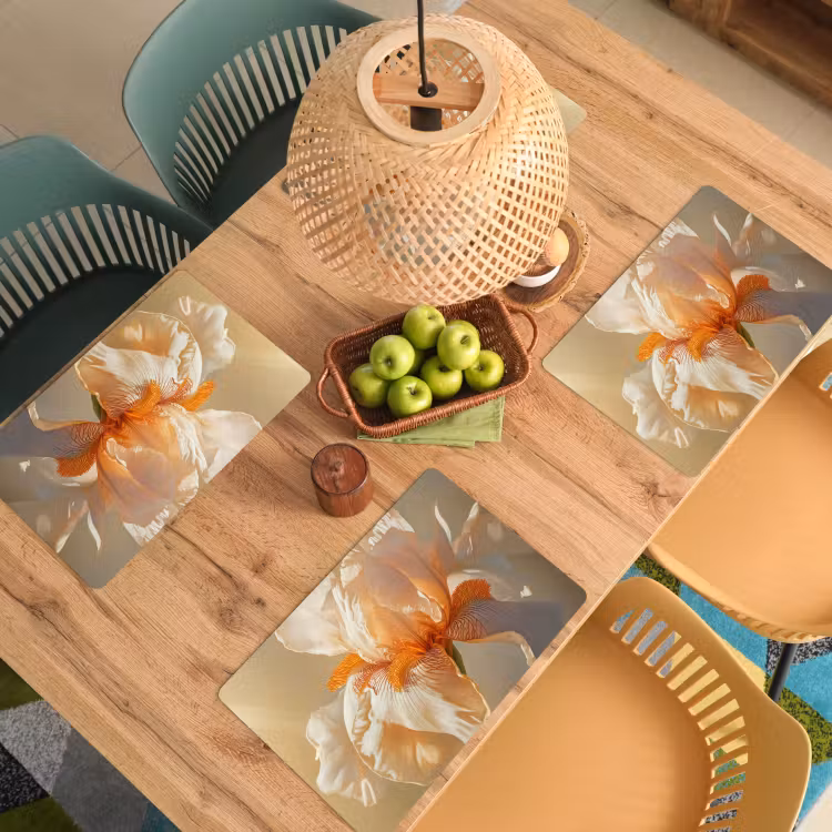 Placemat vinyl - Close up - Oranje - Iris — 3