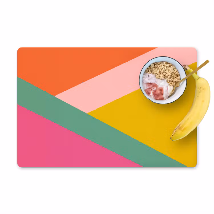 Placemat vinyl - Driehoeken - Kleurrijk - Abstract — 1