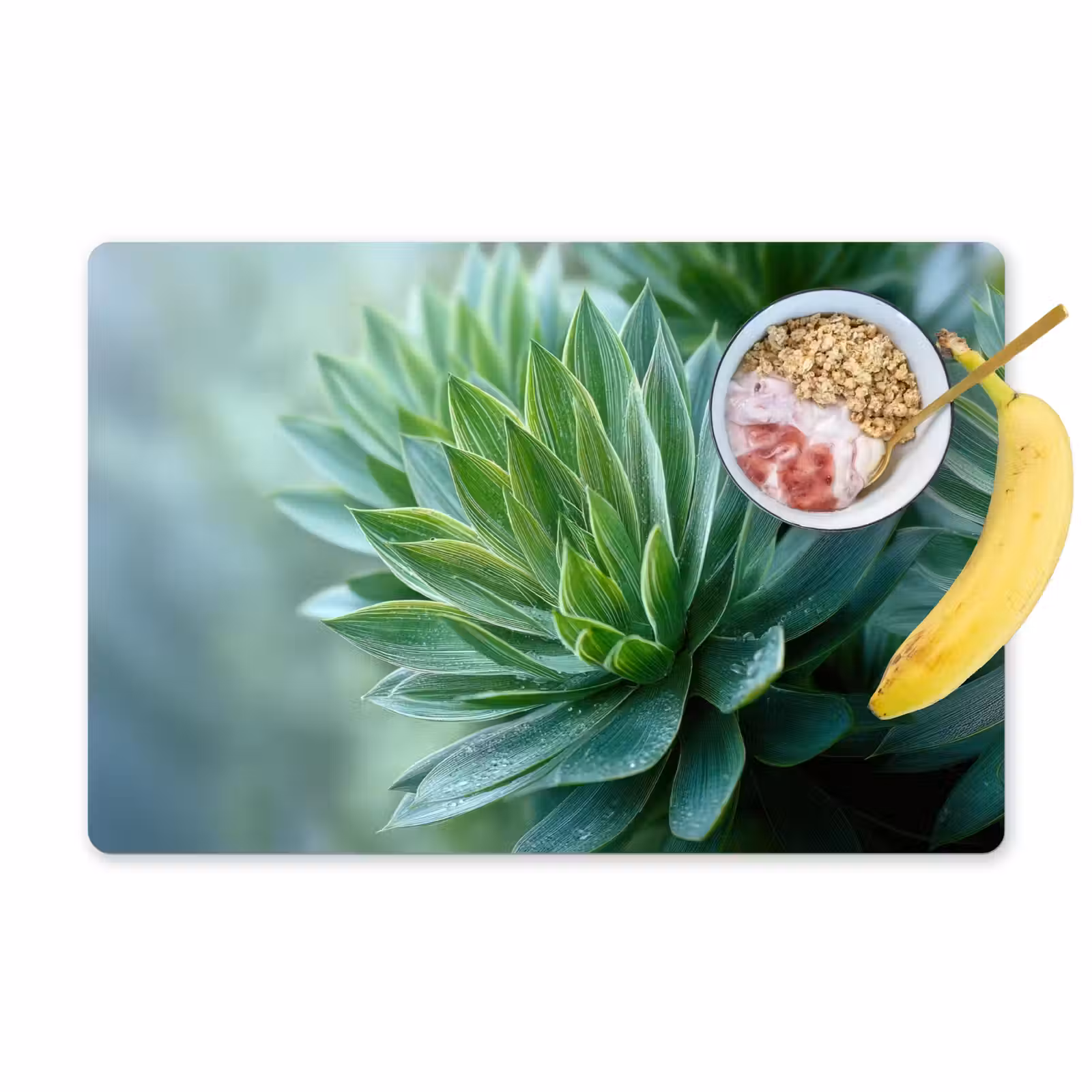 Placemat vinyl - Blad - Plant - Groen - Textuur — 1