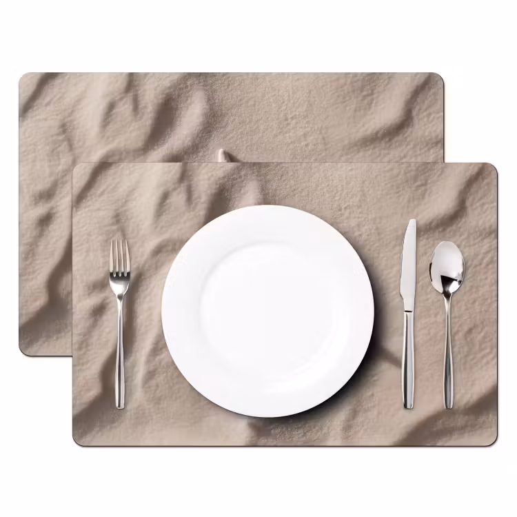 Placemat vinyl - Strand - Zeester - Zand - Beige — 2