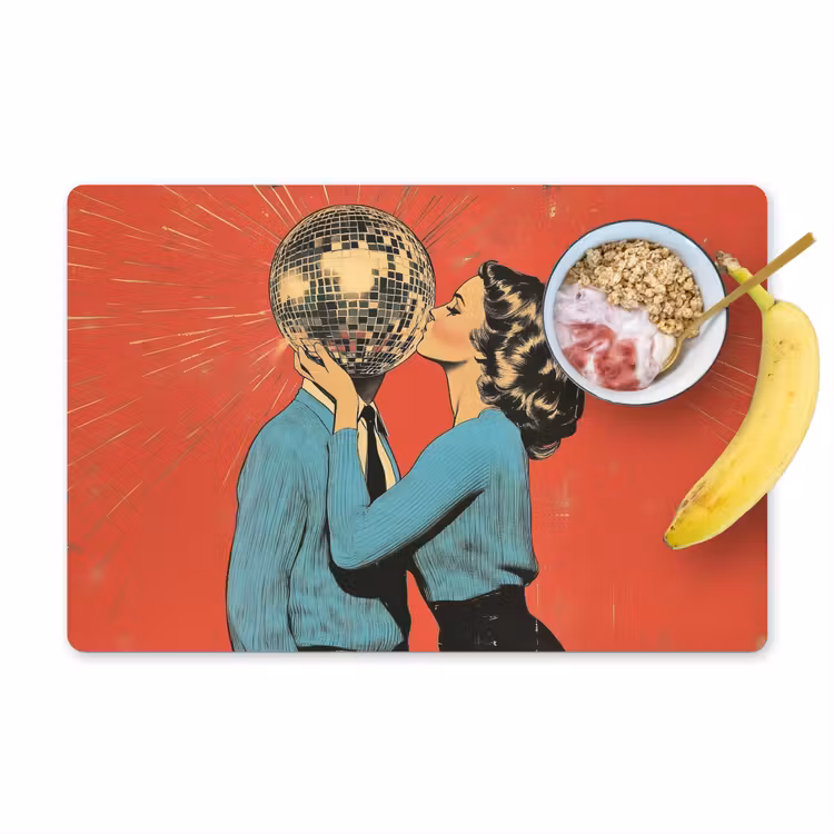 Placemat vinyl - Vrouw - Retro - Discobal - Kus — 1