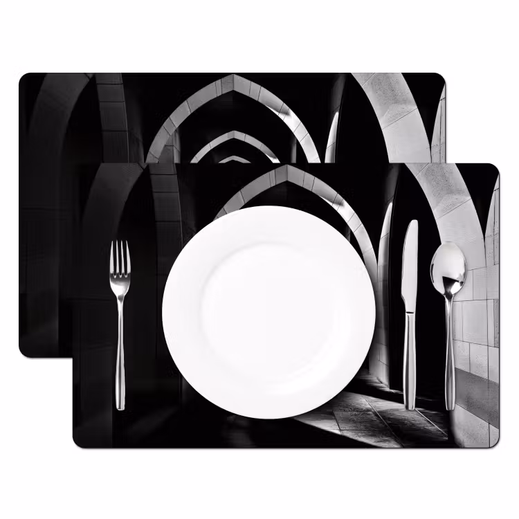 Placemat vinyl - Gang - Bogen - Schaduw - Diepte — 2