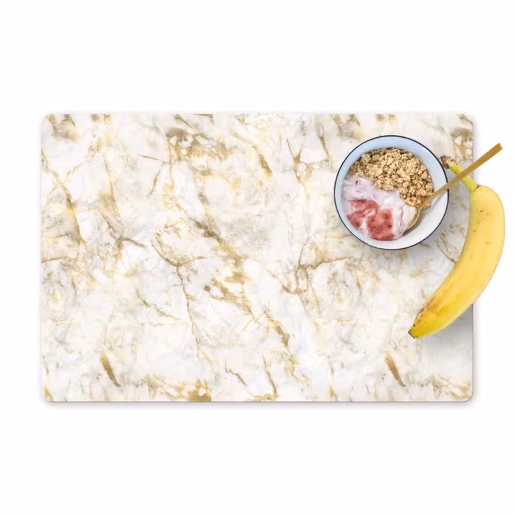 Placemat vinyl - Goud - Licht - Nerf - Marmer — 1