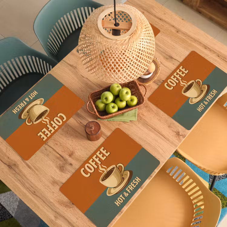 Placemat vinyl - Koffie - Kop - Vintage - Quote — 3