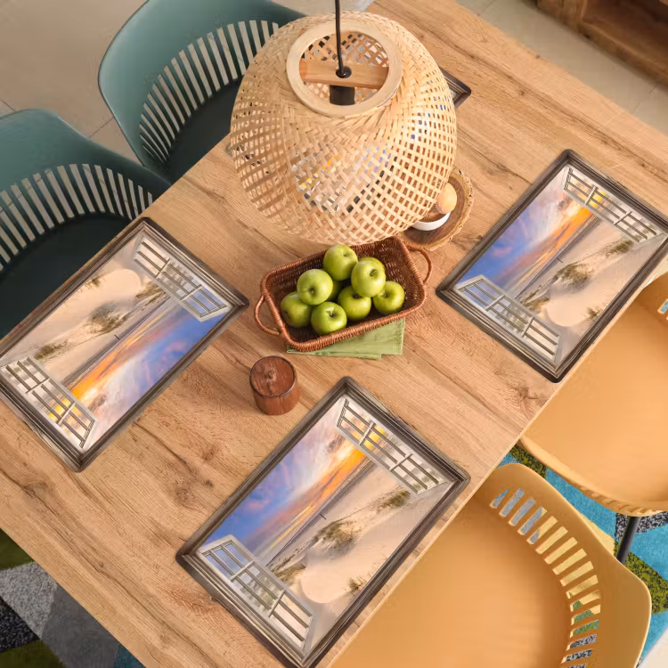 Placemat vinyl - Doorkijk - Strand - Duinen - Natuur - Landschap — 3