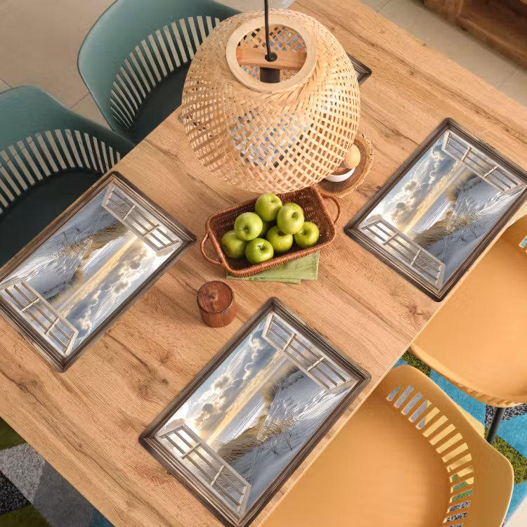 Placemat vinyl - Doorkijk - Strand - Duinen - Zee - Natuur — 3