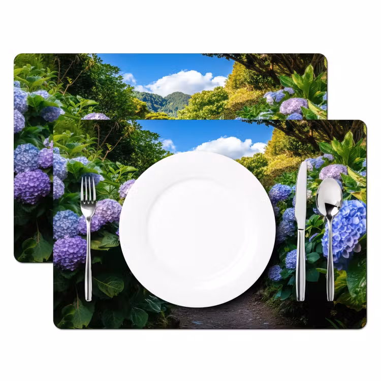 Placemat vinyl - Hortsensia - Pad - Bloemen — 2