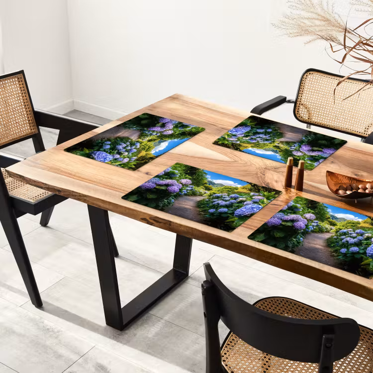 Placemat vinyl - Hortsensia - Pad - Bloemen — 4