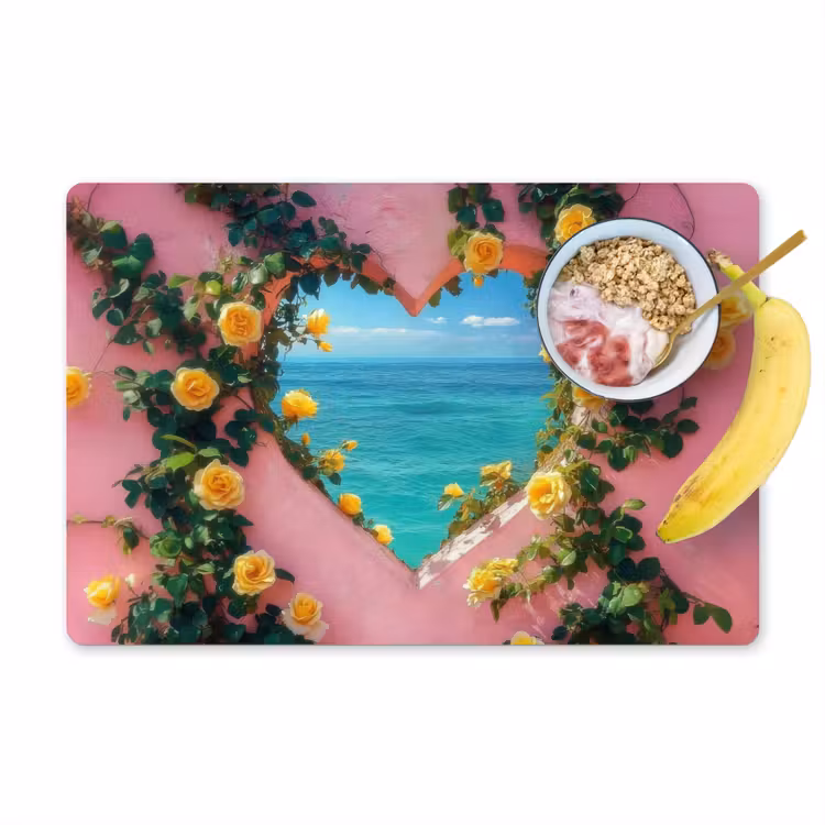 Placemat vinyl - Hart - Zee - Muur — 1