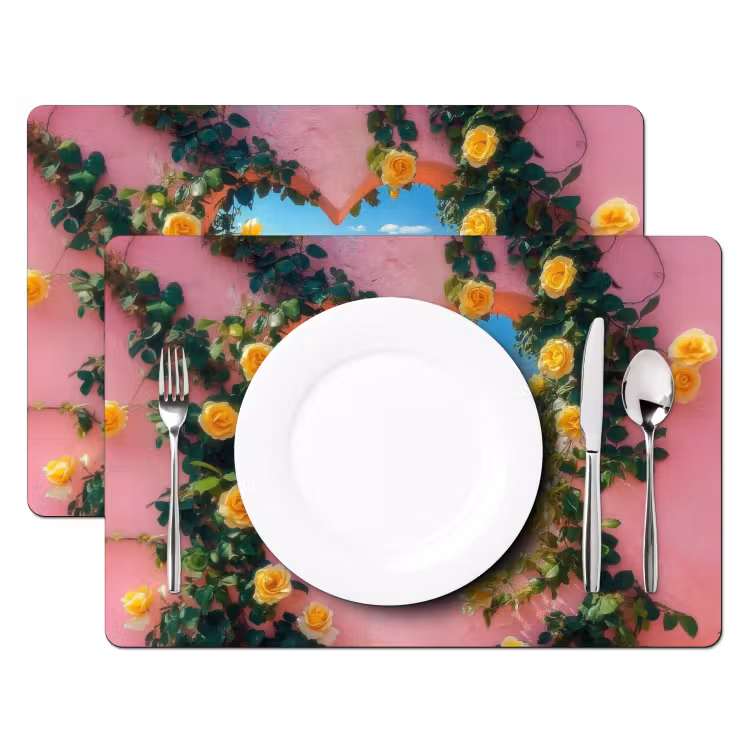 Placemat vinyl - Hart - Zee - Muur — 2