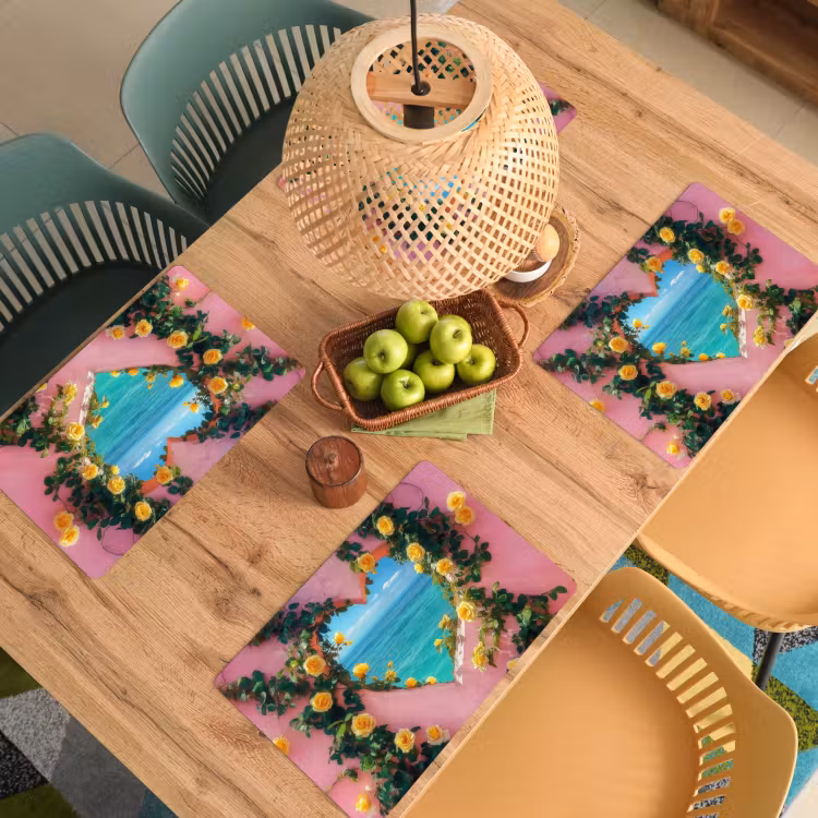 Placemat vinyl - Hart - Zee - Muur — 3