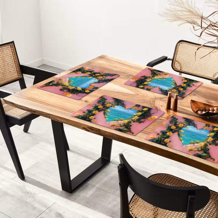 Placemat vinyl - Hart - Zee - Muur — 4