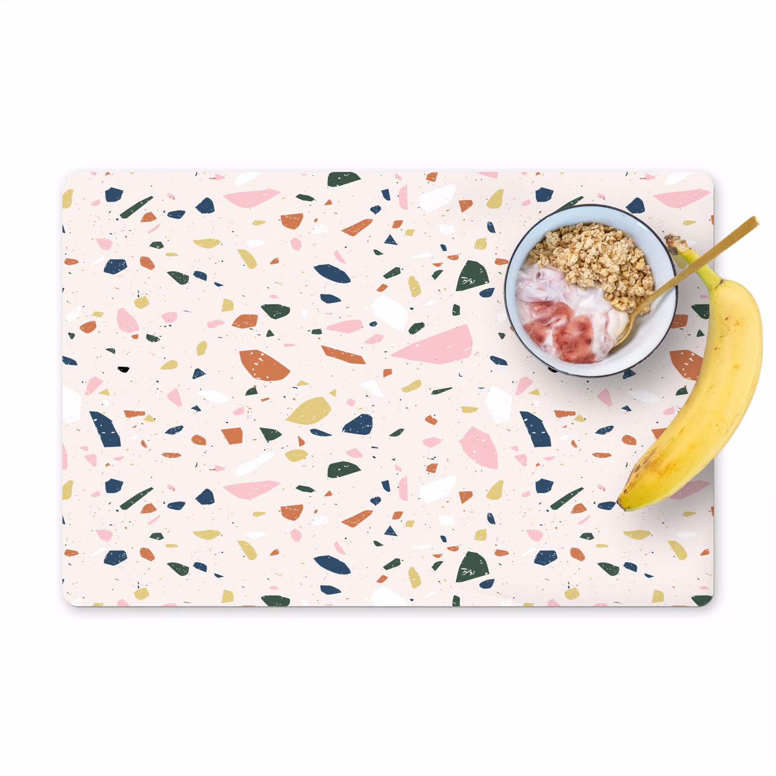 Placemat vinyl - Terrazzo - Patroon - Kleurrijk — 1