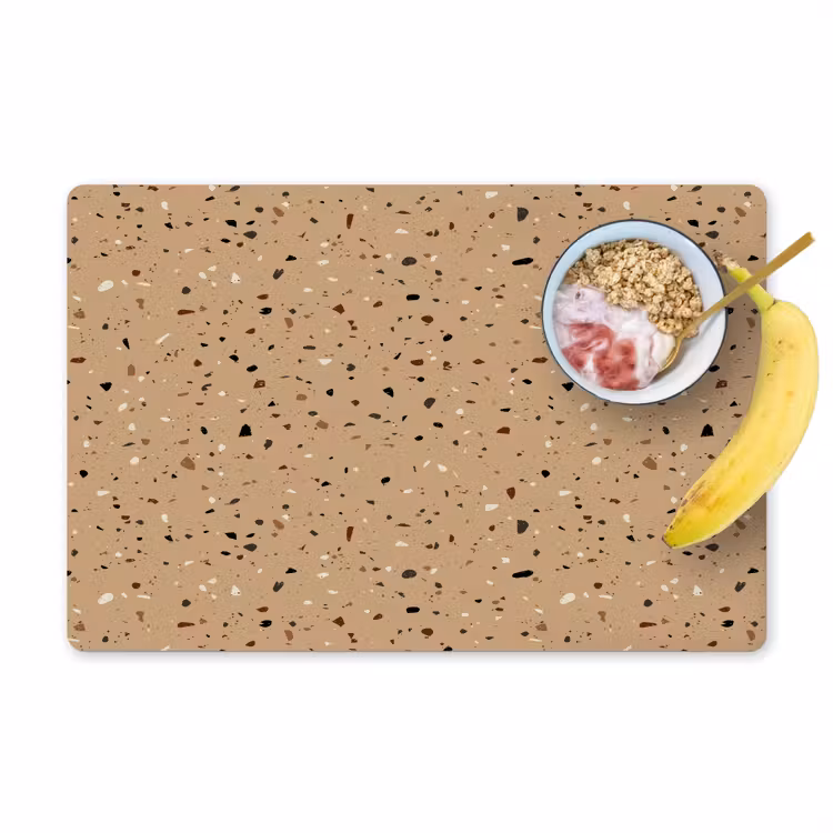 Placemat vinyl - Terrazzo - Patroon - Beige — 1