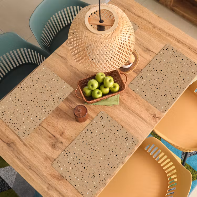 Placemat vinyl - Terrazzo - Patroon - Beige — 3