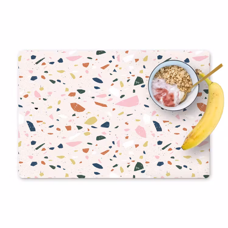 Placemat vinyl - Terrazzo - Patroon - Kleurrijk — 1