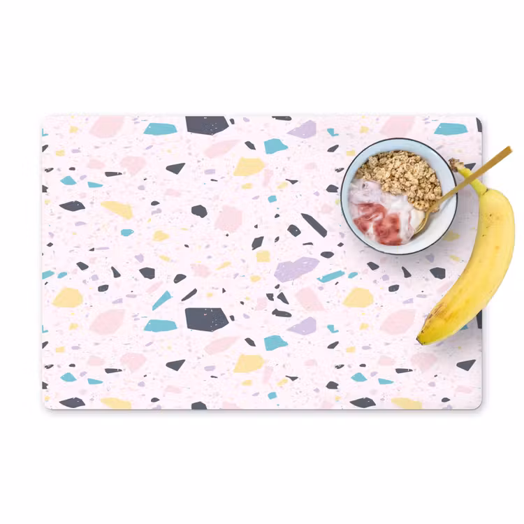 Placemat vinyl - Terrazzo -  Patroon - Zacht - Snoep — 1