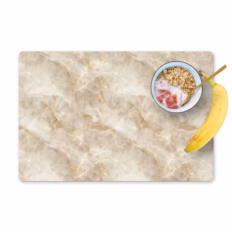 Placemat - 6 stuks - Lichtbeige - Onyx - Subtiel — 1