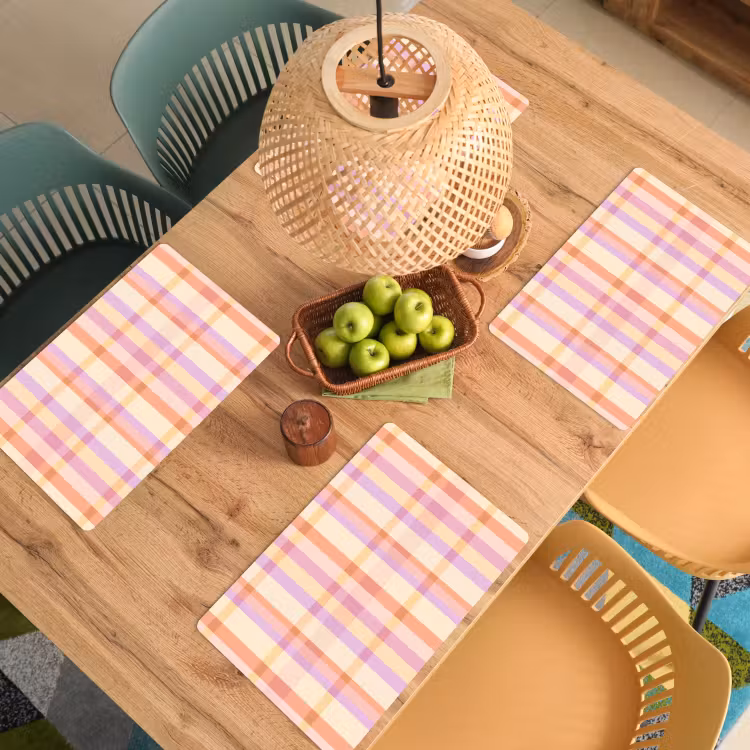 Placemat - 6 stuks - Pastel - uitpatroon - Geometrisch — 3