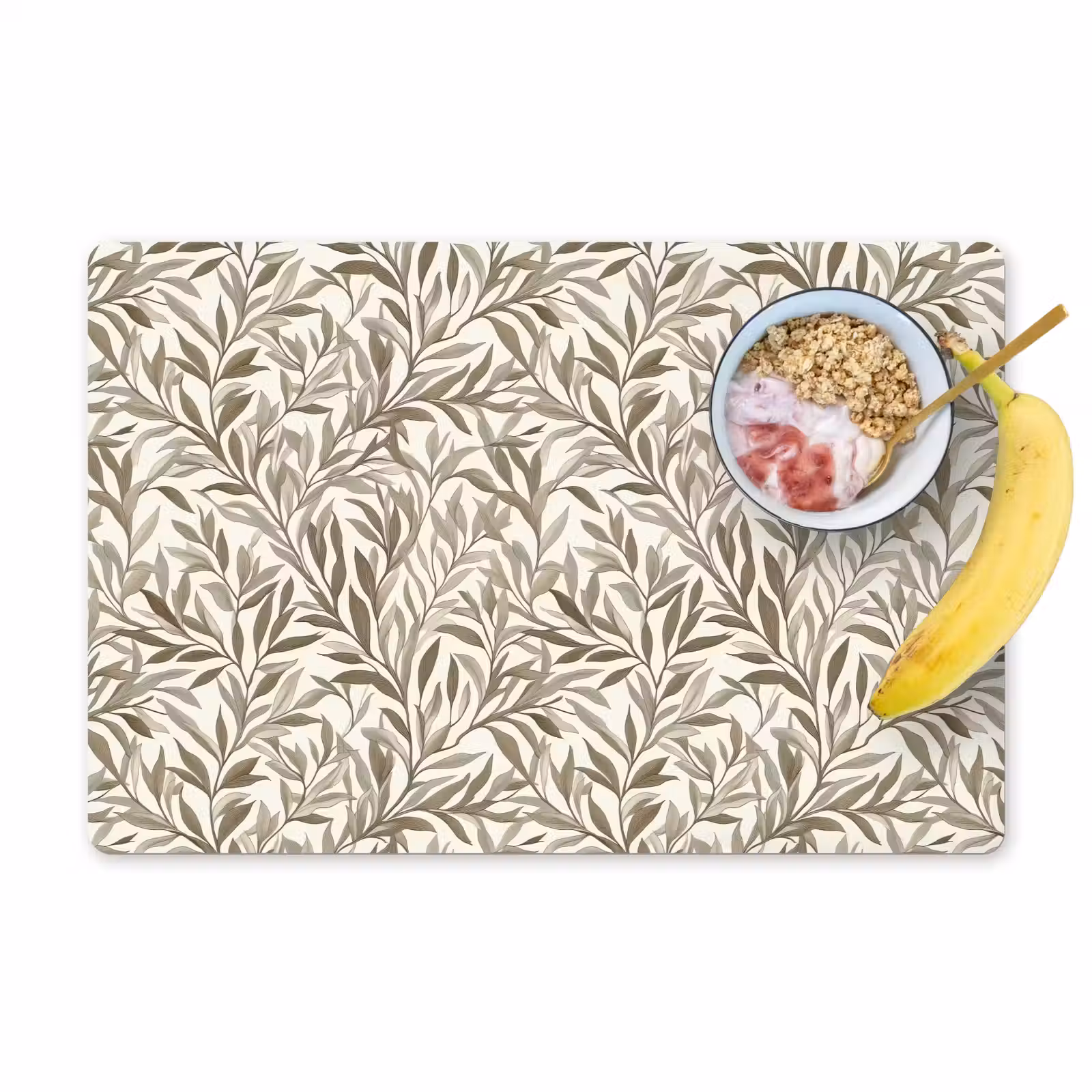 Placemat - 6 stuks - Takken - Botanisch - Taupe — 1