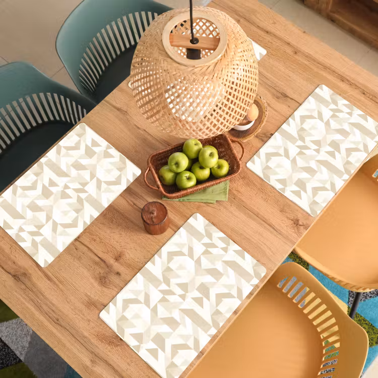 Placemat - 6 stuks - Modern - Abstract - Beige — 3