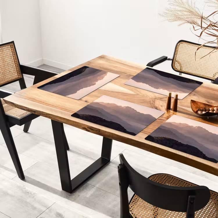 Placemat - 6 stuks - Panorama - Landschap - Bergen — 4