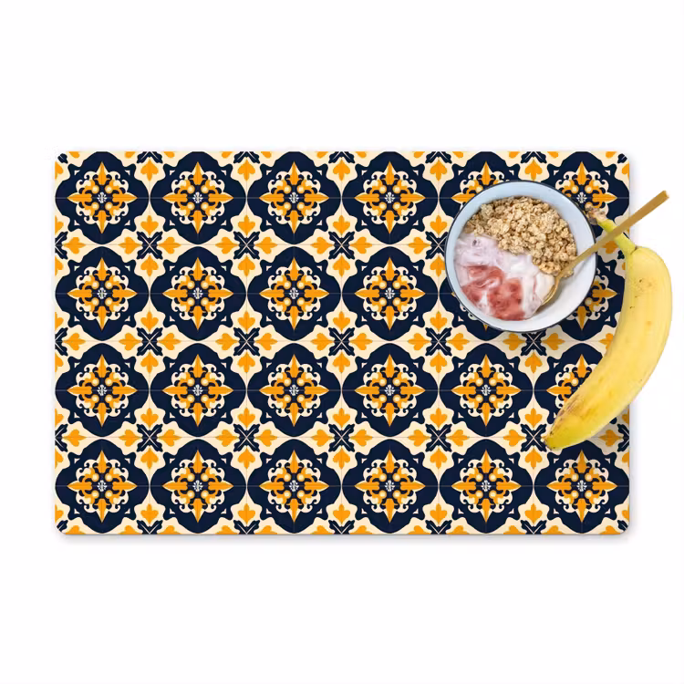 Placemat - 6 stuks - Patroon - Siertegel - Kleurrijk — 1