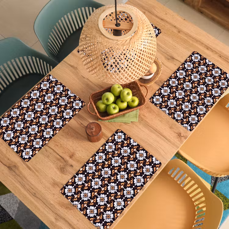 Placemat - 6 stuks - traditioneel - Element - Kleurrijk — 3