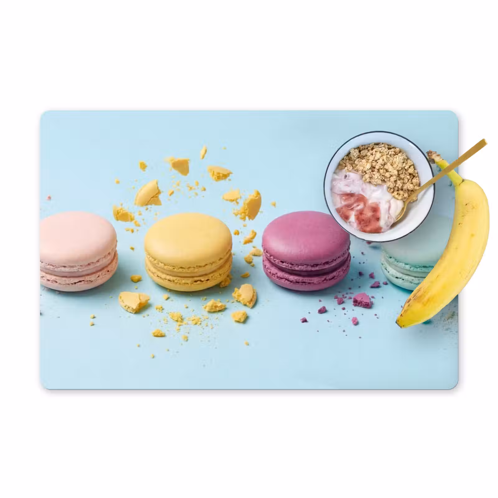 Placemat - 6 stuks - Macarons - Kleurrijk - Pastel — 1