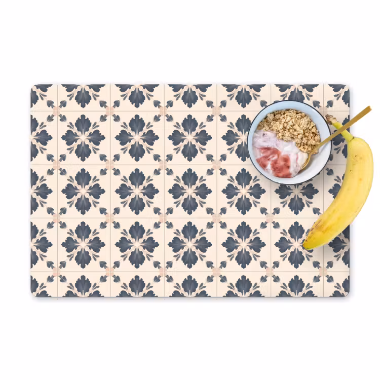 Placemat - 6 stuks - Bladvorm - Klassiek - Kleurrijk — 1