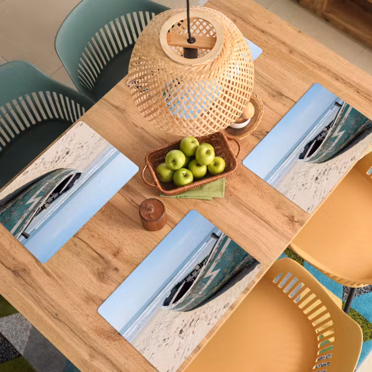 Placemat - 6 stuks - Boot - Zandstrand - Zee — 3