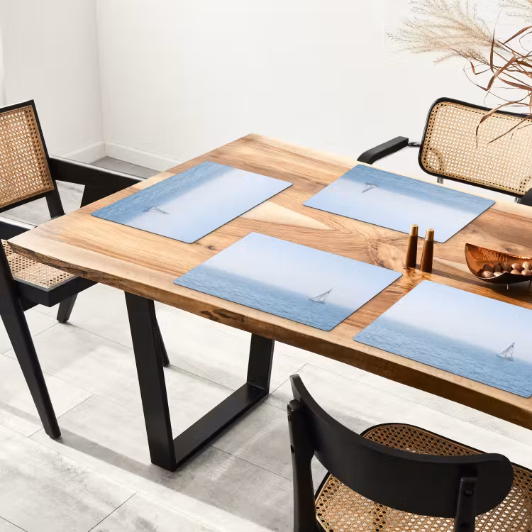 Placemat - 6 stuks - Horizon - Zeilboot - Zee — 4